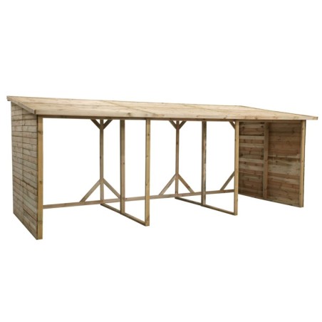 Houtopslag 20 m³ - 5.2x2 m - H.2.06 m - Geïmpregneerd