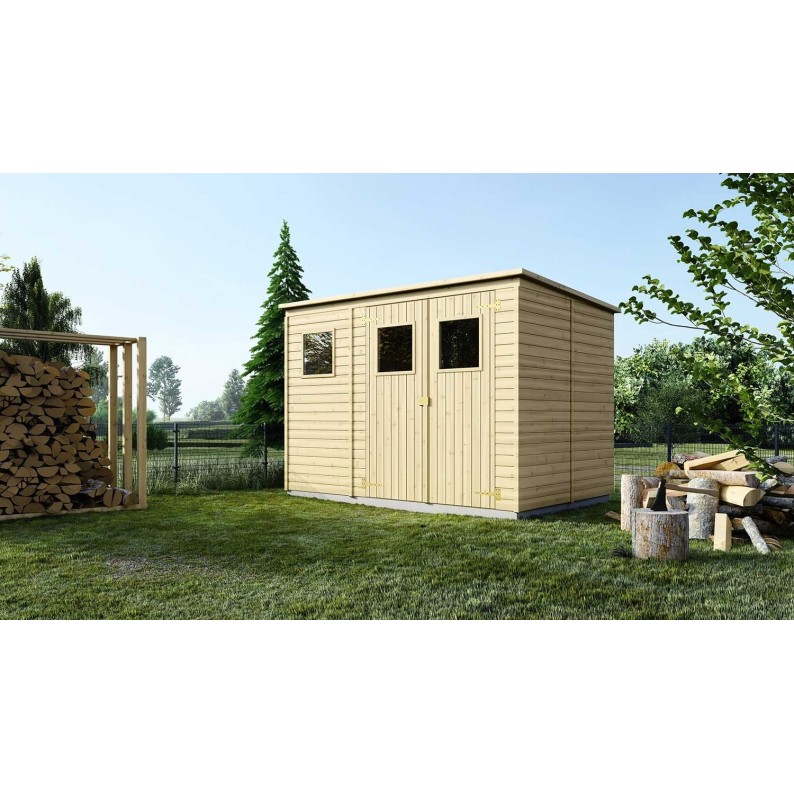 Houten tuinhuis 4.86 m² - 2.7x1.8 m - 12.5 mm