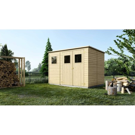 Houten tuinhuis 4.86 m² - 2.7x1.8 m - 12.5 mm