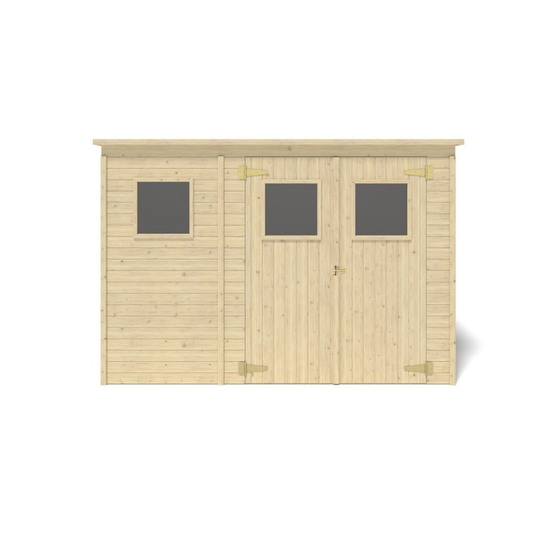 Houten tuinhuis 4.86 m² - 2.7x1.8 m - 12.5 mm