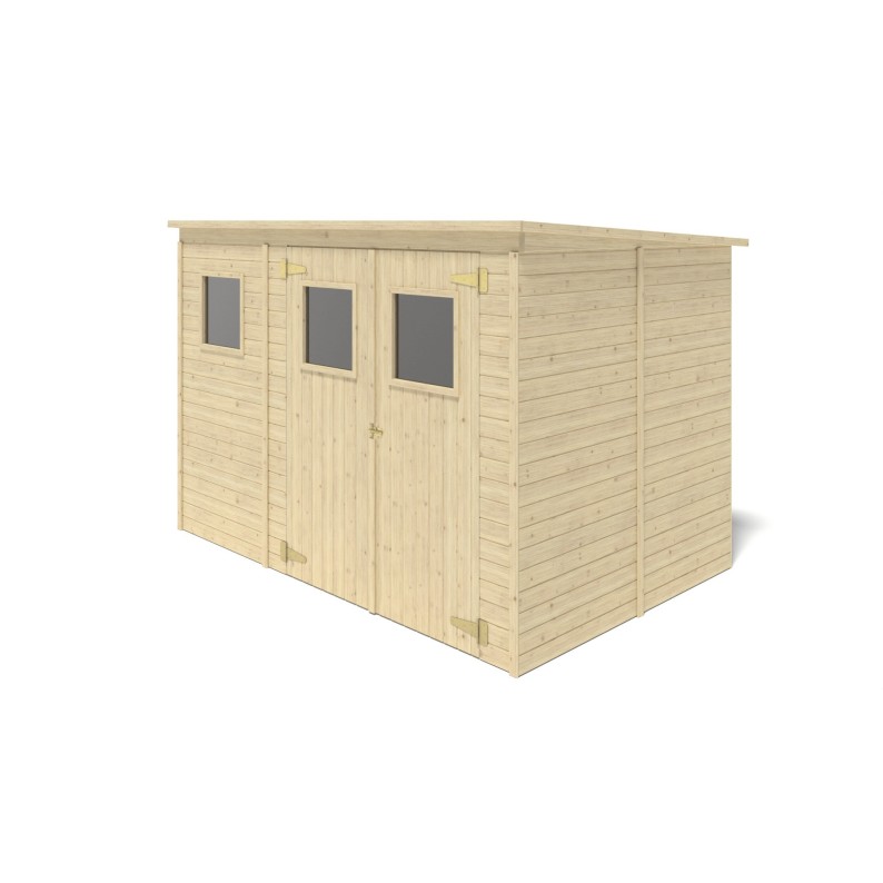 Houten tuinhuis 4.86 m² - 2.7x1.8 m - 12.5 mm