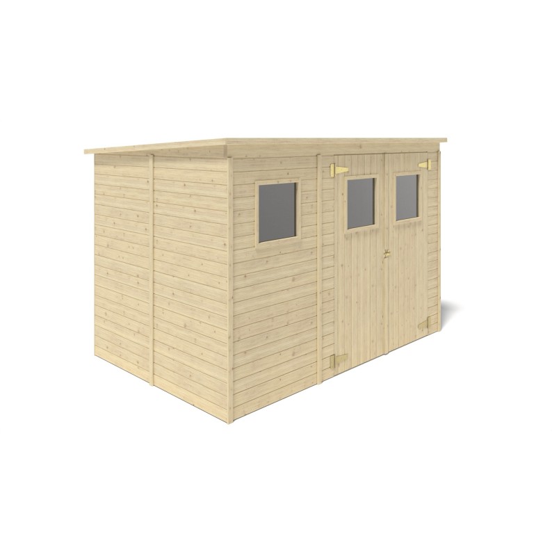 Houten tuinhuis 4.86 m² - 2.7x1.8 m - 12.5 mm
