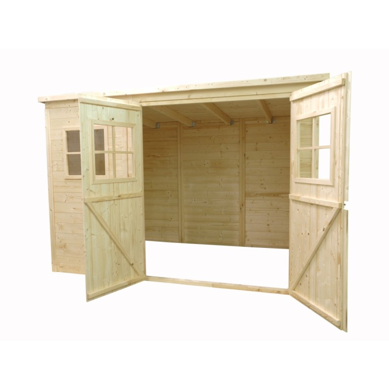 Houten tuinhuis 4.86 m² - 2.7x1.8 m - 12.5 mm