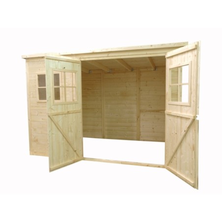 Houten tuinhuis 4.86 m² - 2.7x1.8 m - 12.5 mm