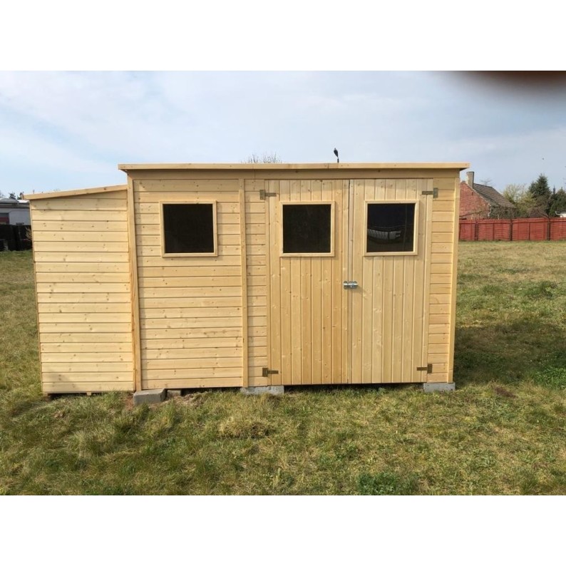 Houten tuinhuis 4.86 m² - 2.7x1.8 m - 12.5 mm