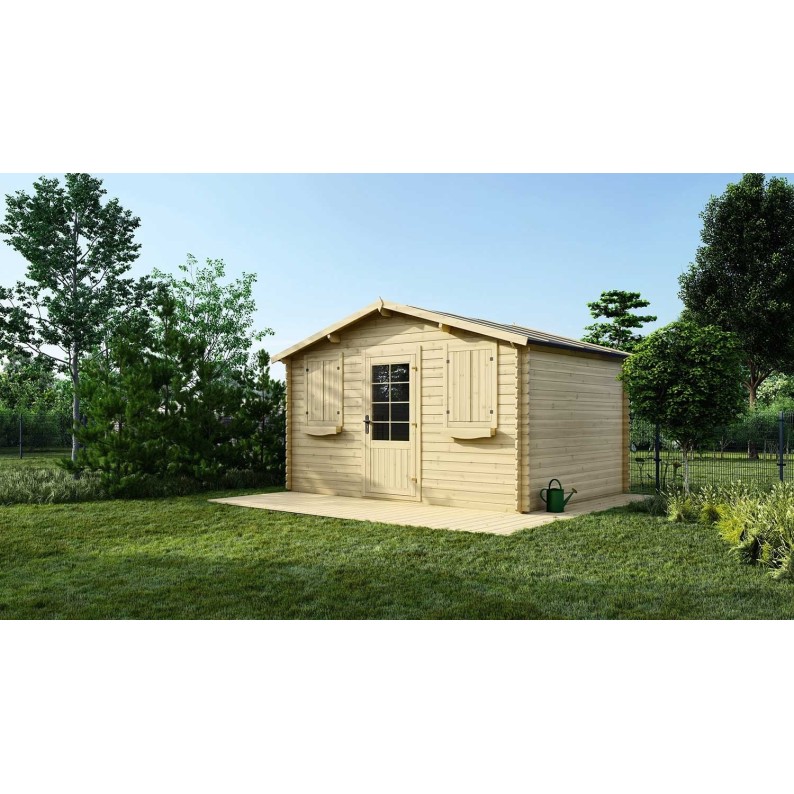 Houten tuinhuis 12 m² - 4x3 m - 28 mm