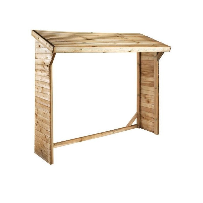 Houtopslag 1.55 m³ - 2x0.5 m - H.1.85 m - Geïmpregneerd