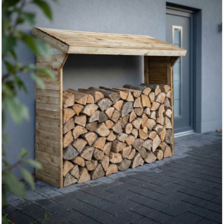 Houtopslag 1.55 m³ - 2x0.5 m - H.1.85 m - Geïmpregneerd