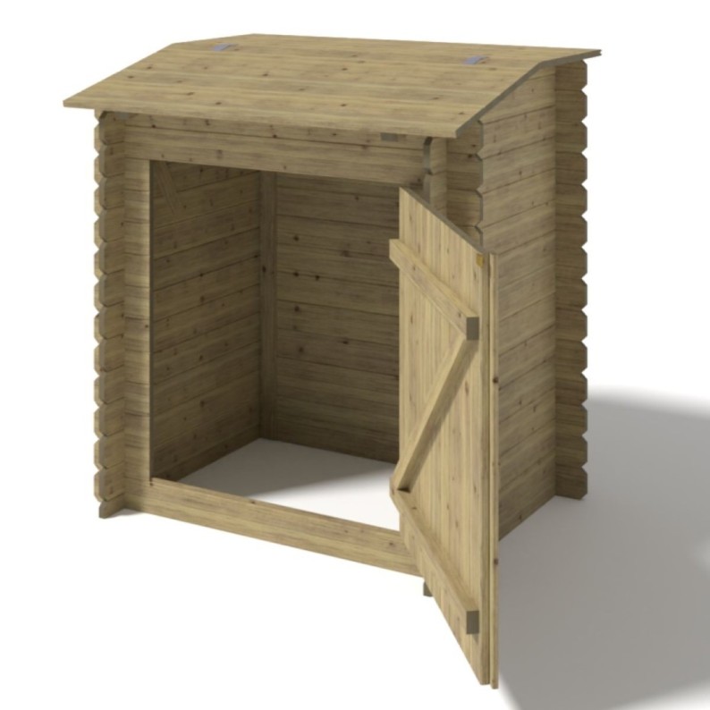 Tuinkast voor zwembadapparatuur 1.2x0.89 m H.1.26 m - Geïmpregneerd