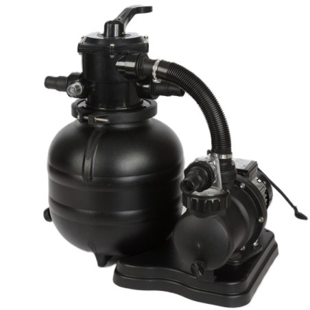 Zwembad Sao Paulo 6.57 x 4.07 – H.1.2 m, lichtblauw, met beugels vastgeschroefd aan beton