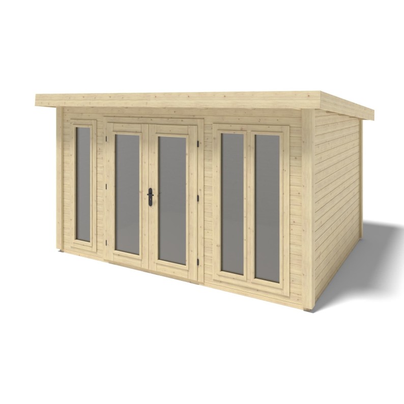 Houten tuinhuis Kira 4,04x3,09 m - 12 m2 - 34 mm