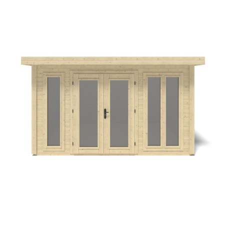 Houten tuinhuis Kira 4,04x3,09 m - 12 m2 - 34 mm