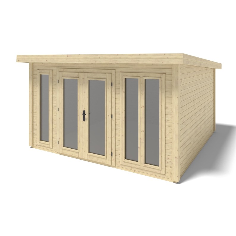 Houten tuinhuis Kira 4,04x4,09 m - 12 m2 - 34 mm