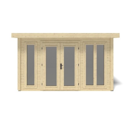 Houten tuinhuis Kira 4,04x4,09 m - 12 m2 - 34 mm