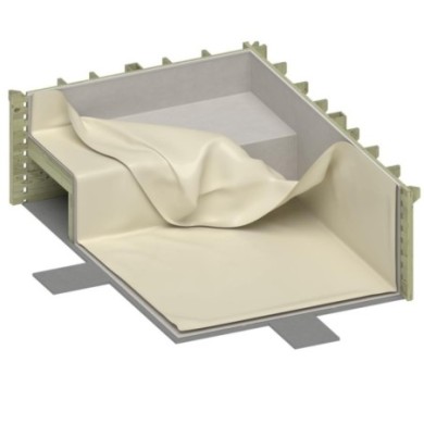 Liner 0.75 mm, zand, voor zwembad NEMO MET STRANDZONE BAS7304