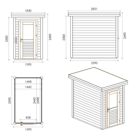 Mira 150x250 Robust 1.59x2.59 m