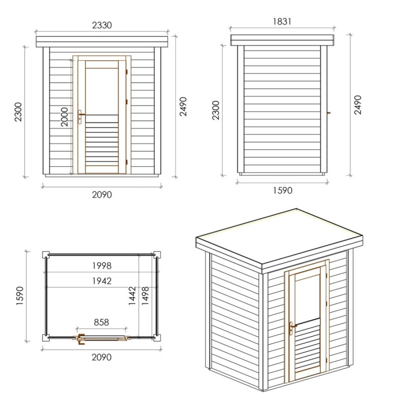 Vala 200x150 Robust 2.09x1.59 m