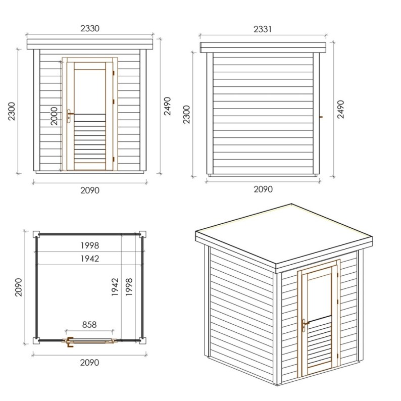 Vala 200x200 Robust 2.09x2.09 m