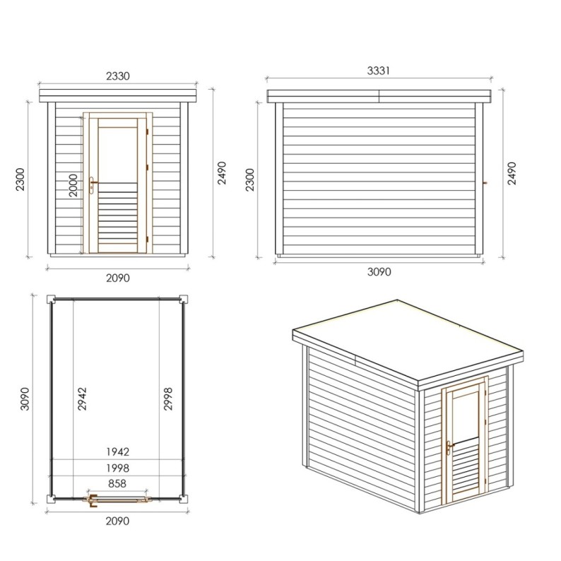 Vala 200x300 Robust 2.09x3.09 m