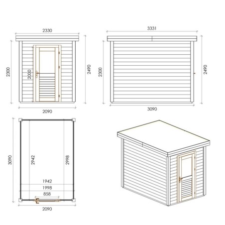 Vala 200x300 Robust 2.09x3.09 m