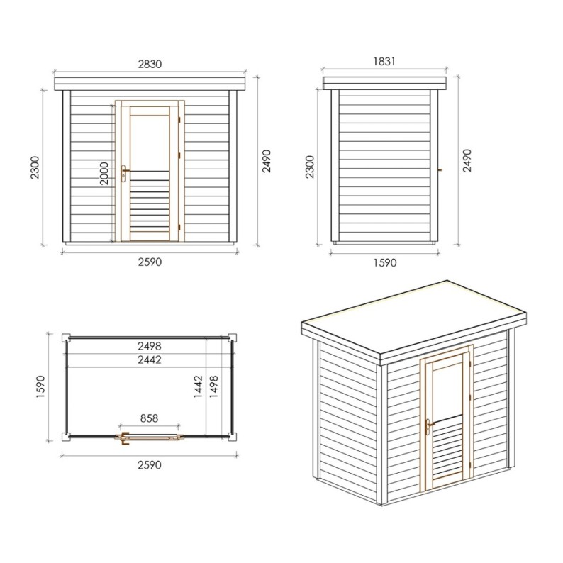 Rava 250x150 Robust 2.59x1.59 m