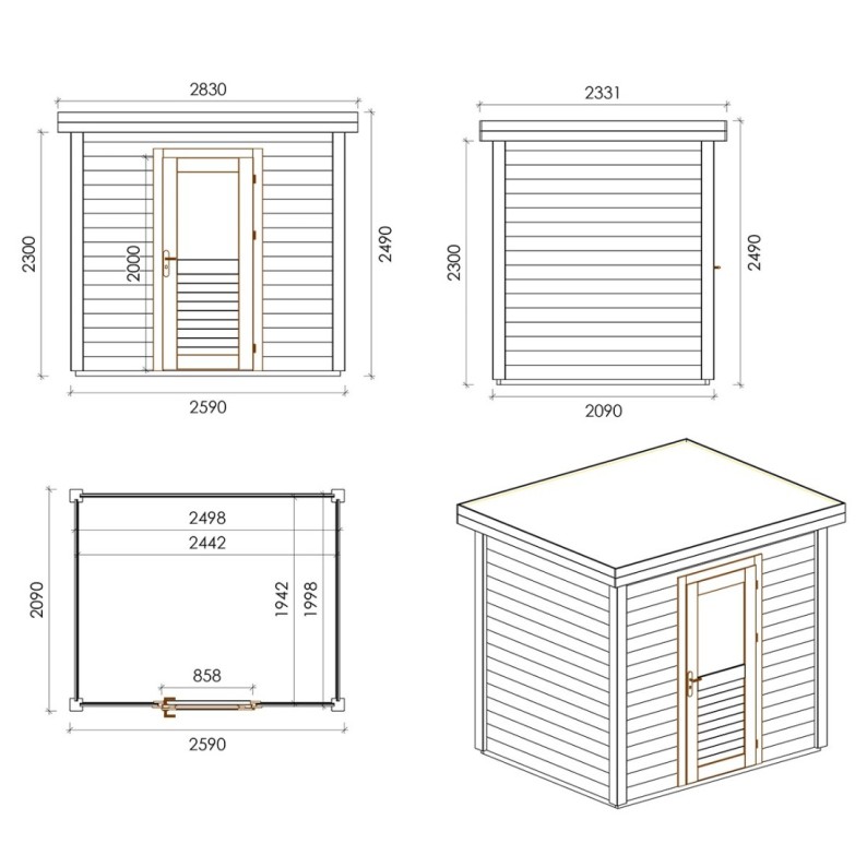 Rava 250x200 Robust 2.59x2.09 m