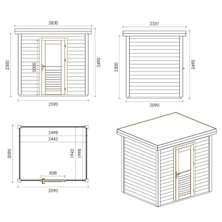 Rava 250x200 Robust 2.59x2.09 m