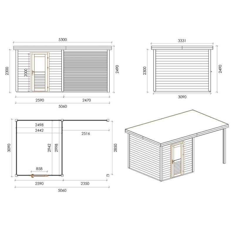 Rava 500 M Robust 5.06x3.09 m