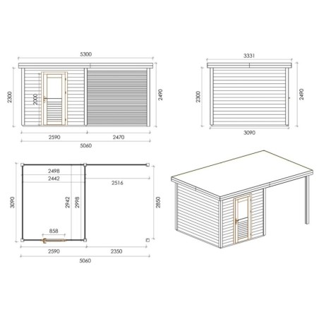 Rava 500 M Robust 5.06x3.09 m