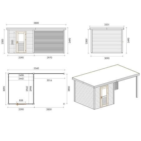 Rava 550 M Robust 5.56x3.09 m