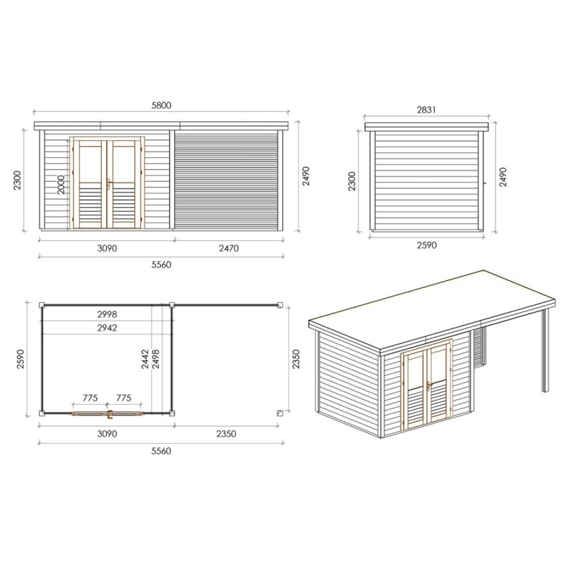 Aura 550 S Robust 5.56x2.59 m
