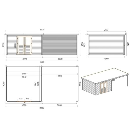 Freya 800 L Robust 8.06x4.09 m