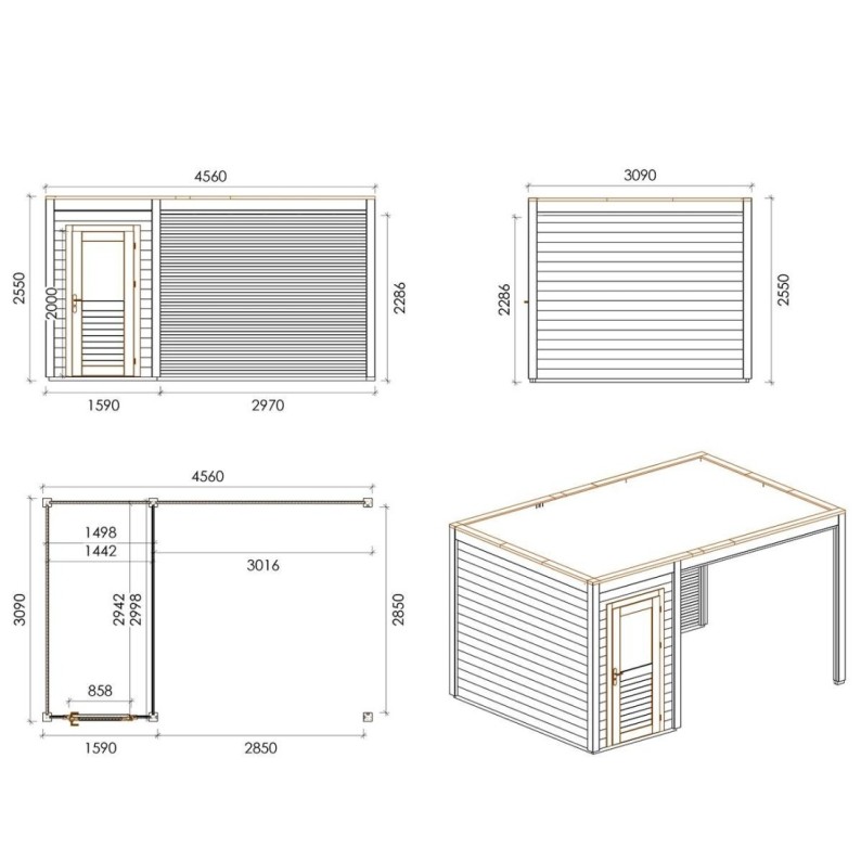 Veya 450 M Robust 4.56x3.09 m
