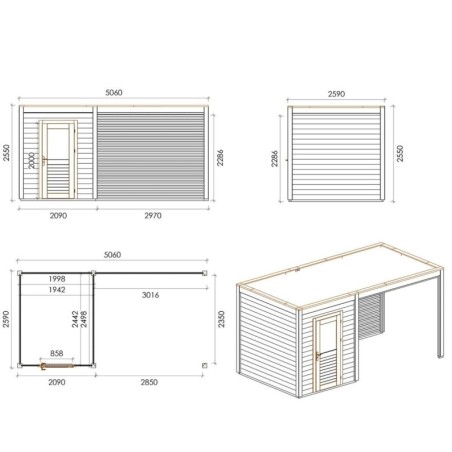 Luma 500 S Robust 5.06x2.59 m
