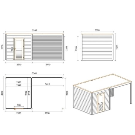 Nexa 550 M Robust 5.56x3.09 m