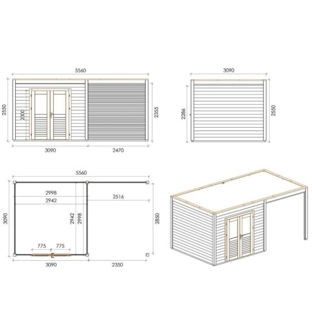 Sora 550 M Robust 5.56x3.09 m