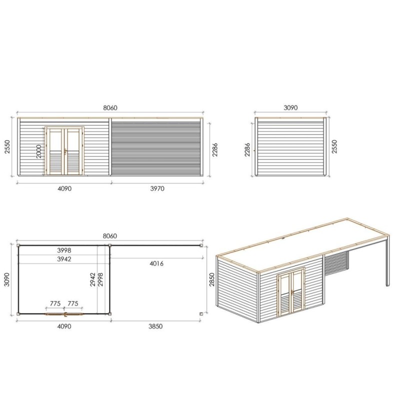 Nova 800 M Robust 8.06x3.09 m