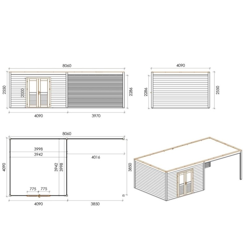 Nova 800 L Robust 8.06x4.09 m