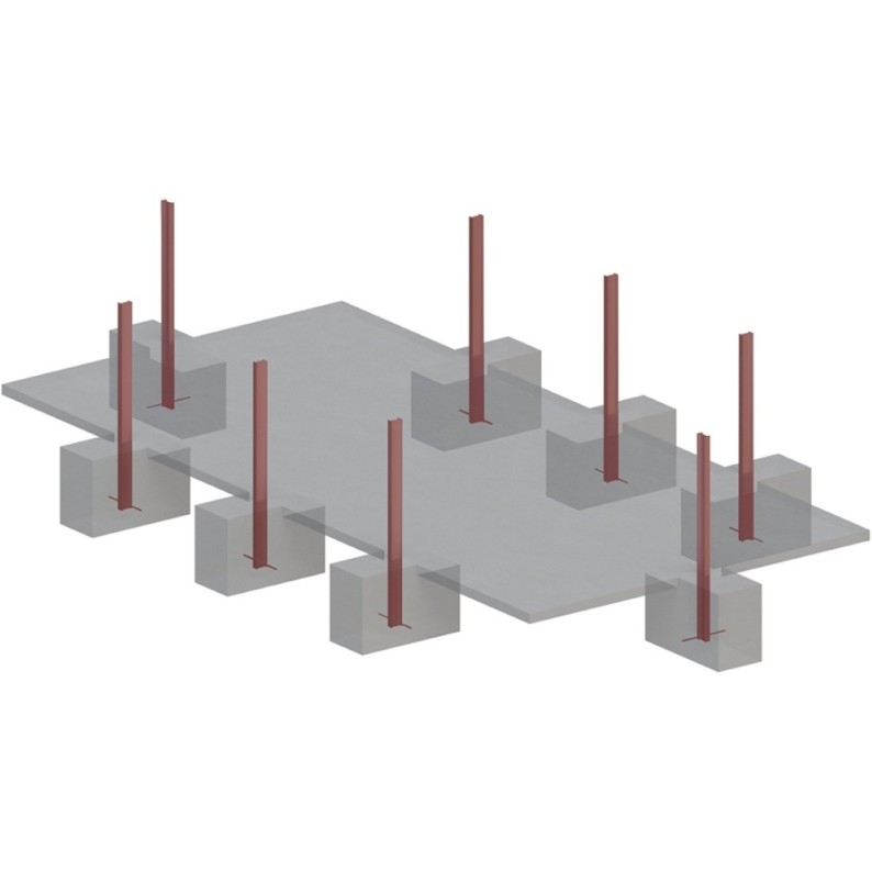 Zwembad AQUA 7 x 3.75 – H.1.45 m, zand, met in te betonneren steunen
