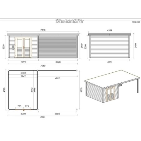 Aura 701 L Robust 7.06x4.09 m