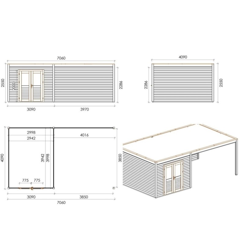 Sora 700 L Classic 7.06x4.09 m