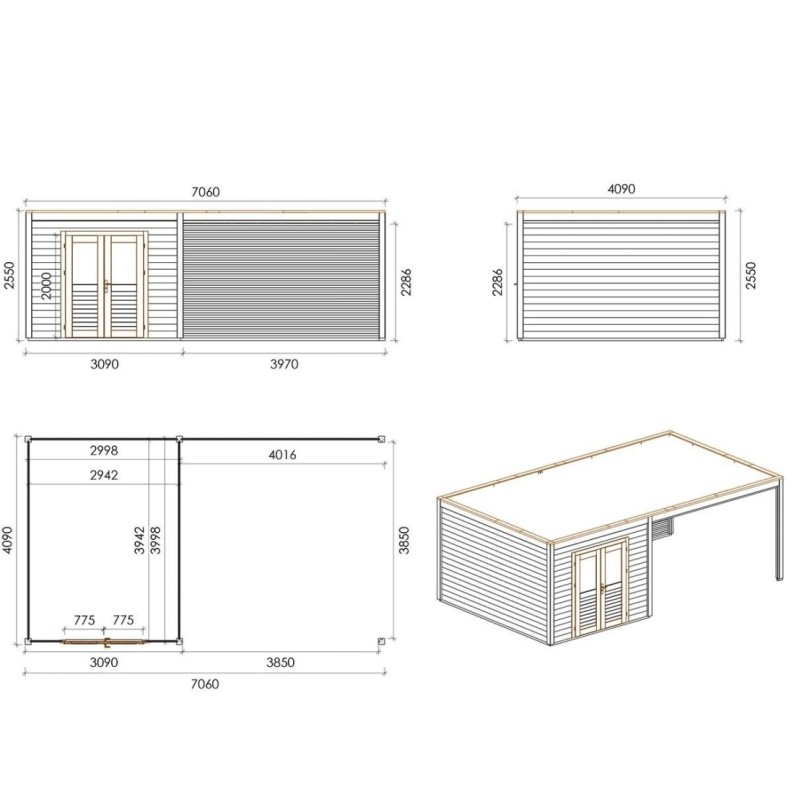Sora 700 L Robust 7.06x4.09 m