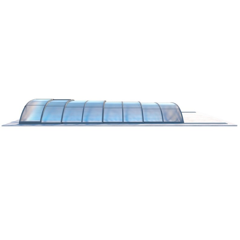 Zwembadoverkapping Horizon – 7.43x3.5 m – poliwęglan komorowy 8 mm – voor zwembad BAS7308
