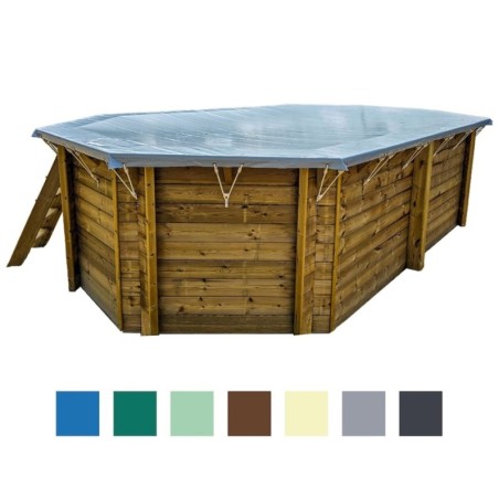 Winterafdekking 5.95 x 3.65 m voor zwembad BAS7304