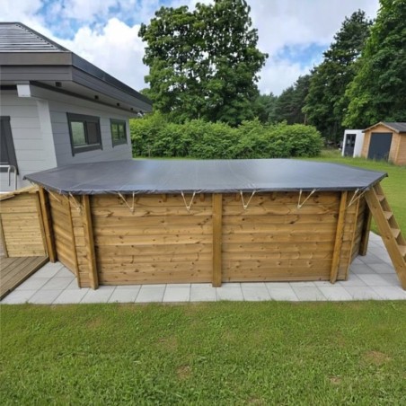 Winterafdekking 4.61 x 3.01 m voor zwembad BAS7306