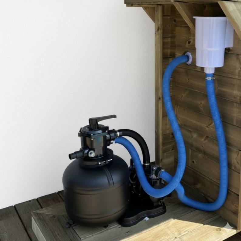 Zandfiltersysteem 365 mm met pomp 450 W, voor zwembaden tot 30 m³