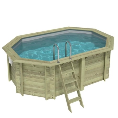 Zwembad NEMO 4.3 x 3 – H.1.31 m, grijs, met in te betonneren steunen