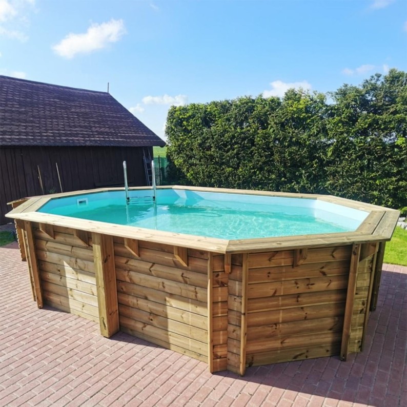 Zwembad NEMO 4.3 x 3 – H.1.31 m, zand, met in te betonneren steunen