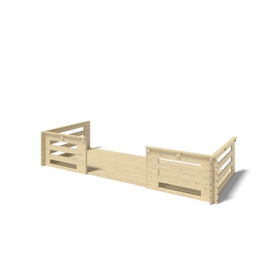 Veranda voor het huisje 5x2 m - Kleur transparant