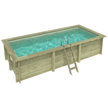 Zwembad AQUA 6.1 x 2.85 – H.1.31 m, zand, met in te betonneren steunen